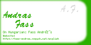 andras fass business card